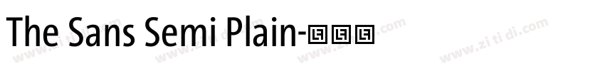 The Sans Semi Plain字体转换 The Sans Semi Plain字体转换